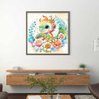 Zodiac Sign-Dragon - 11CT Stamped Cross Stitch 40*40CM