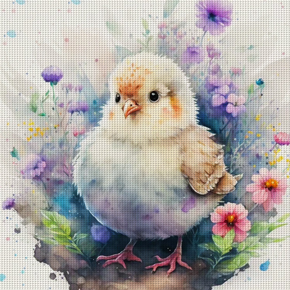 Zodiac Sign - Rooster - 11CT Stamped Cross Stitch 40*40CM