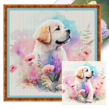 Zodiac Sign-Dog - 11CT Stamped Cross Stitch 40*40CM