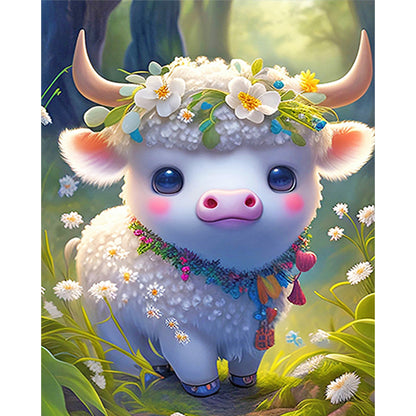 Zodiac Sign - Ox - 11CT Stamped Cross Stitch 40*50CM