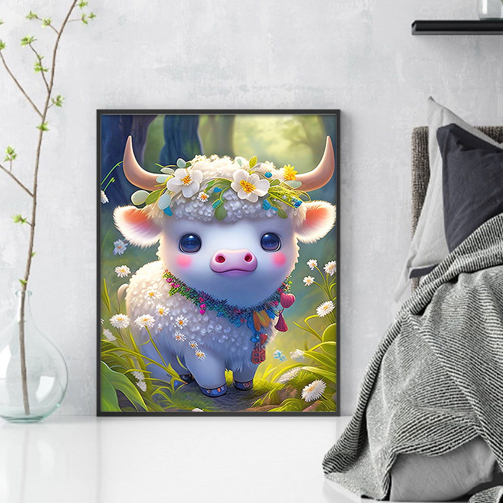 Zodiac Sign - Ox - 11CT Stamped Cross Stitch 40*50CM
