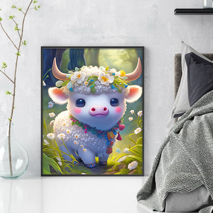 Zodiac Sign - Ox - 11CT Stamped Cross Stitch 40*50CM