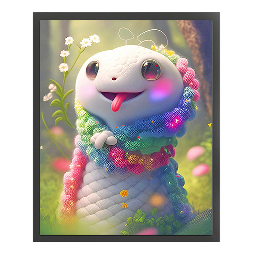 Zodiac Sign-Snake - 11CT Stamped Cross Stitch 40*50CM