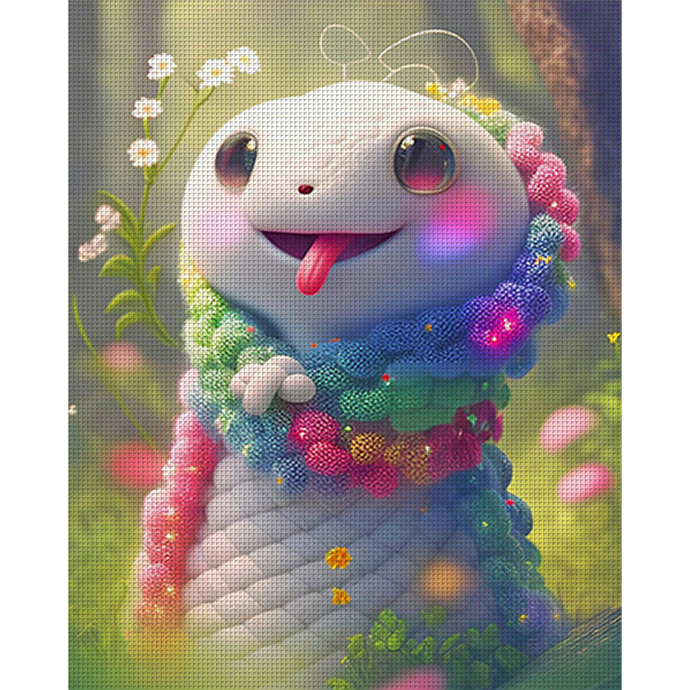 Zodiac Sign-Snake - 11CT Stamped Cross Stitch 40*50CM