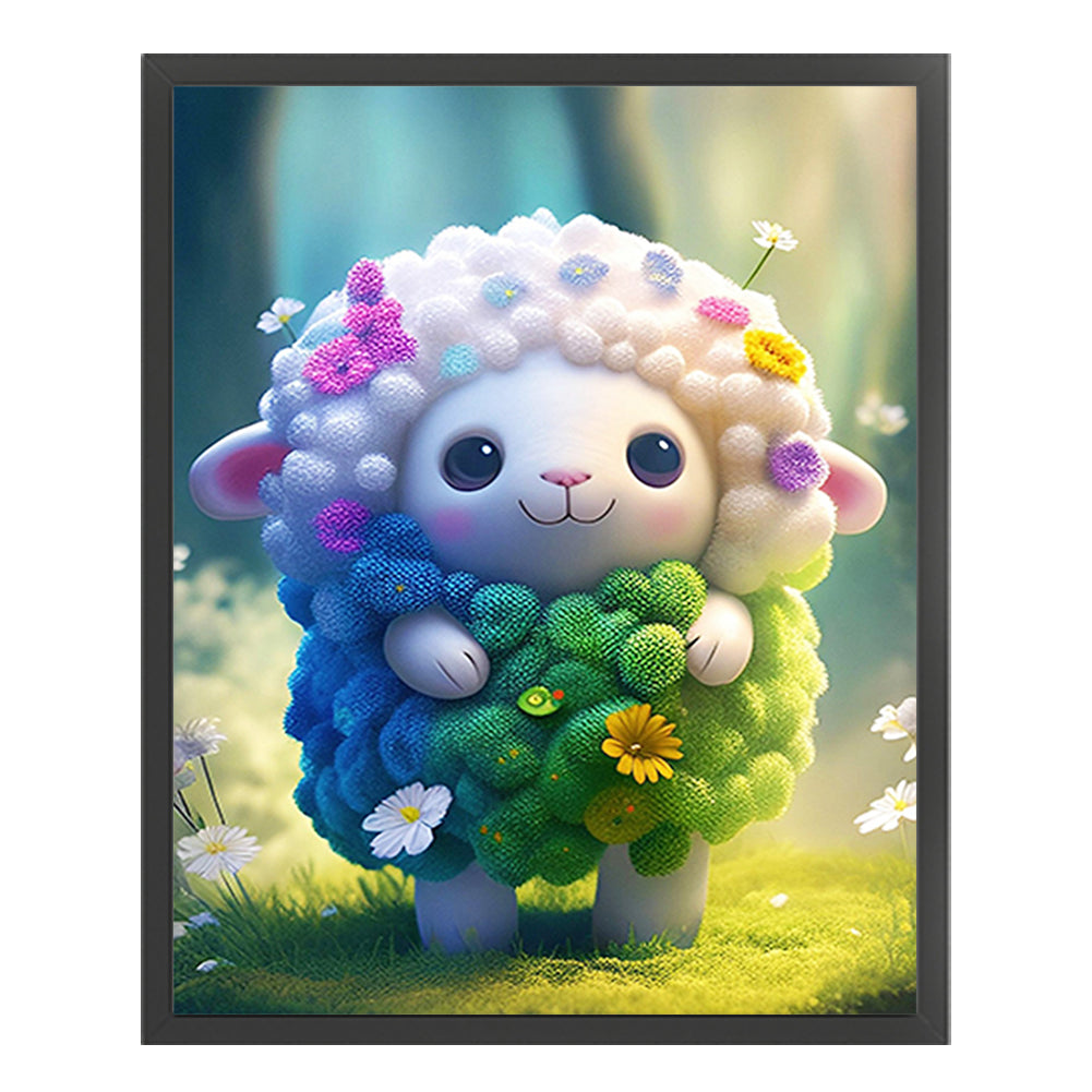 Zodiac Sign - Sheep - 11CT Stamped Cross Stitch 40*50CM