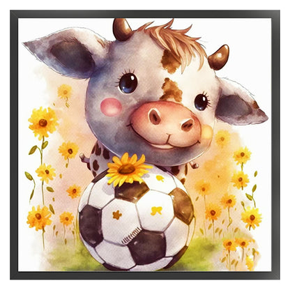 World Cup Zodiac - February Ox - 18CT Stamped Cross Stitch 25*25CM