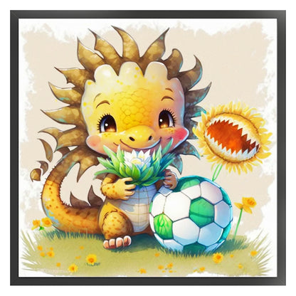World Cup Zodiac-May Dragon - 18CT Stamped Cross Stitch 25*25CM