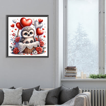 Love Flower Owl - Full Round Drill Diamond Painting 30*30CM