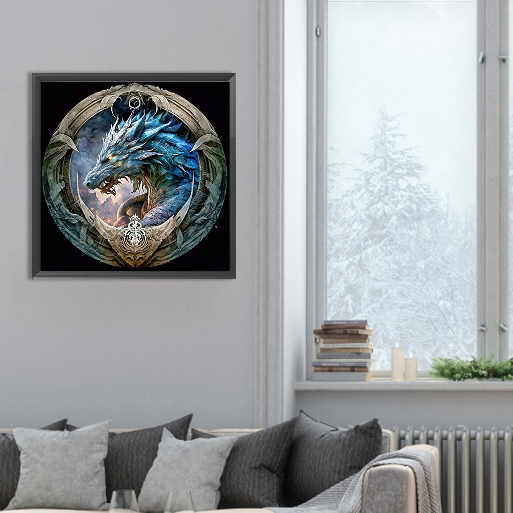 Angry Flying Dragon - Full Round Drill Diamond Painting 30*30CM