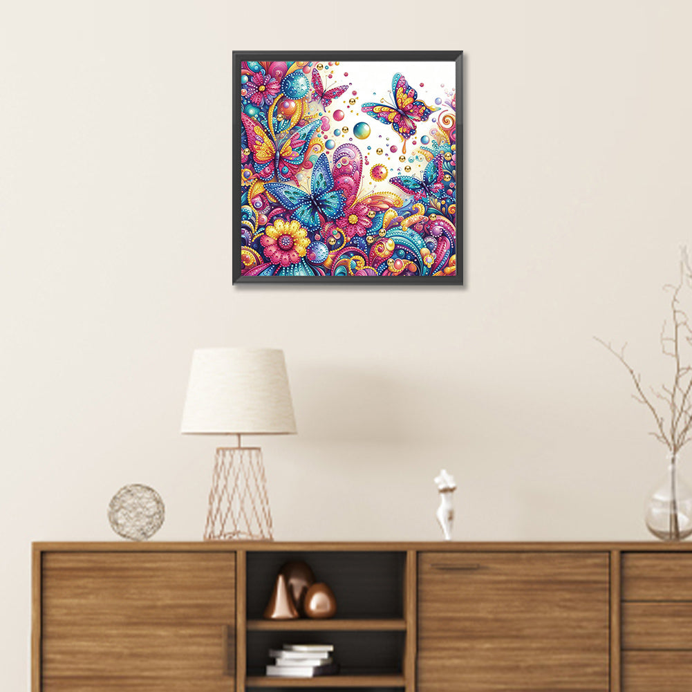 Butterfly - Special Shaped Drill Diamond Painting 30*30CM