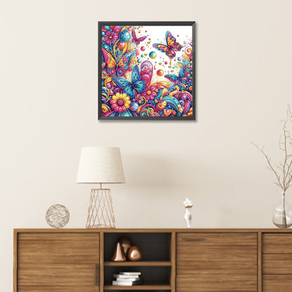 Butterfly - Special Shaped Drill Diamond Painting 30*30CM