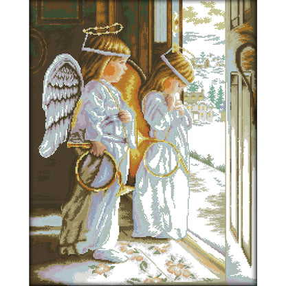 Angels Also Need Comfort - 14CT Stamped Cross Stitch 48*61CM(Joy Sunday)