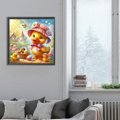 Little Yellow Duck - Full Round Drill Diamond Painting 30*30CM