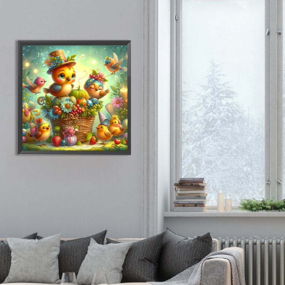 Fruit And Bird - Full Round Drill Diamond Painting 30*30CM