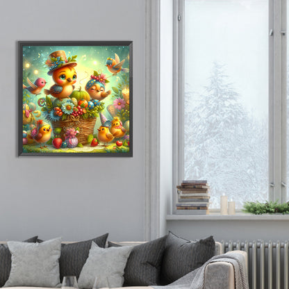 Fruit And Bird - Full Round Drill Diamond Painting 30*30CM