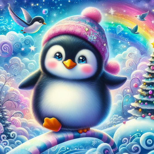 Little Penguin - Full Round Drill Diamond Painting 30*30CM