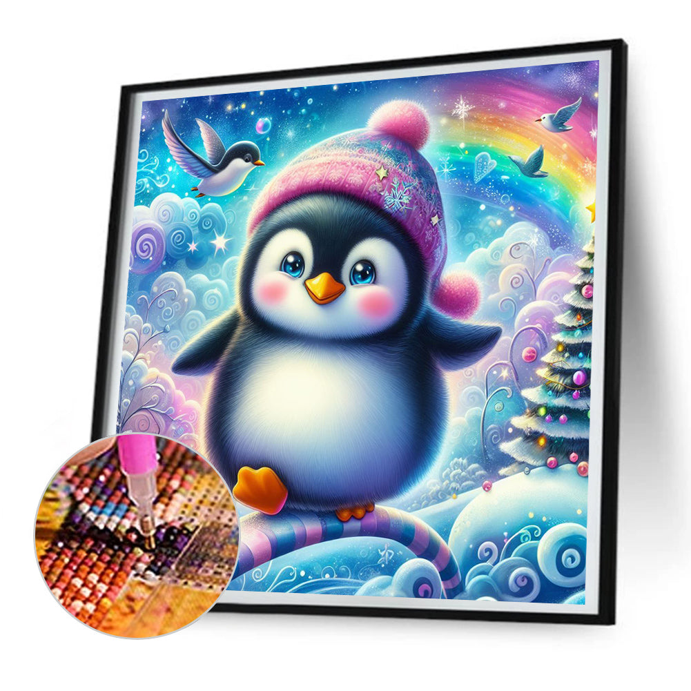 Little Penguin - Full Round Drill Diamond Painting 30*30CM