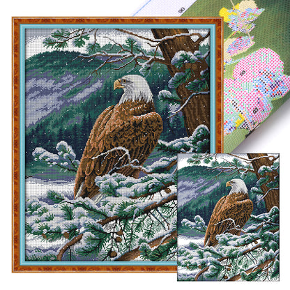 Eagle Looking Out - 14CT Stamped Cross Stitch 44*52CM(Joy Sunday)