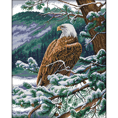 Eagle Looking Out - 14CT Stamped Cross Stitch 44*52CM(Joy Sunday)