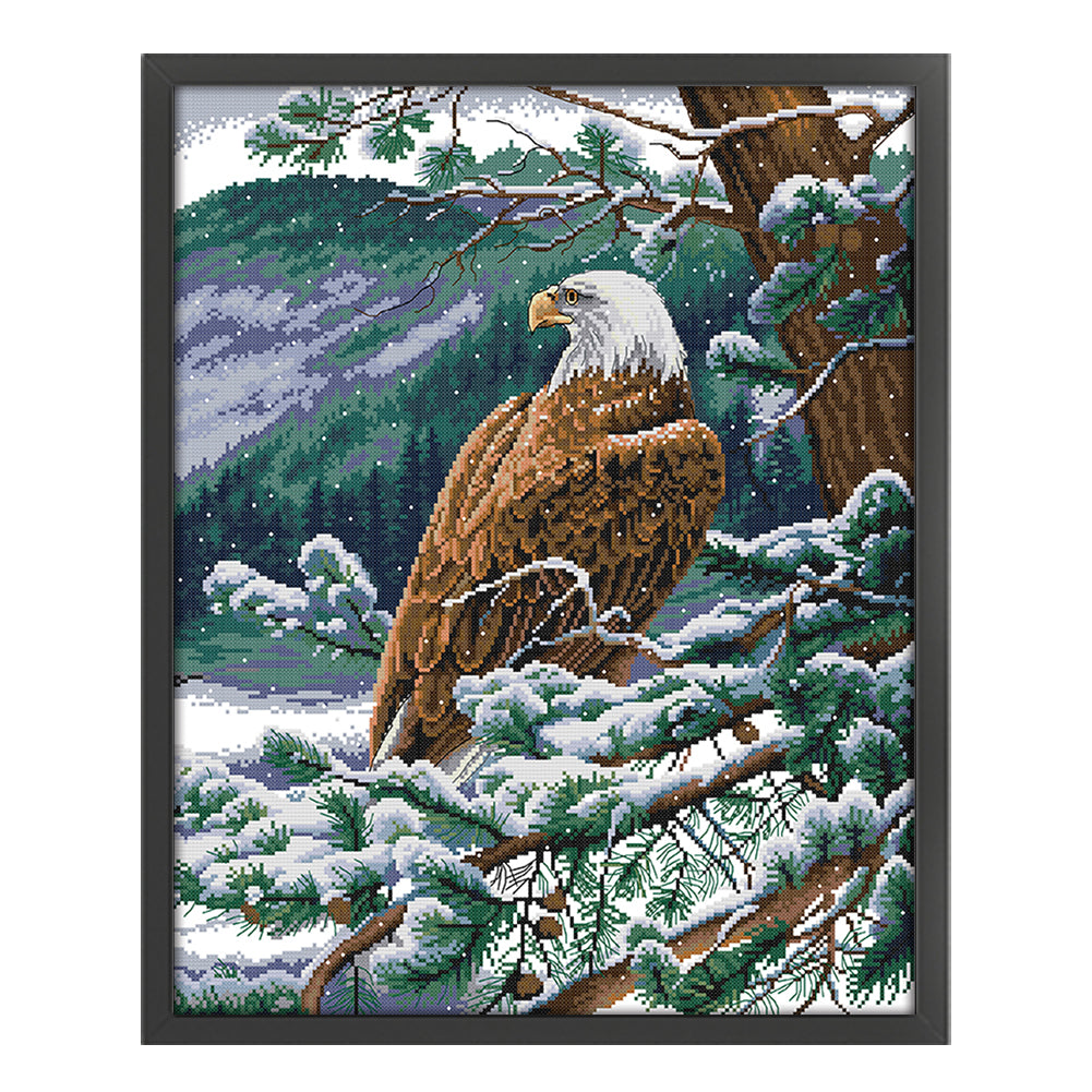 Eagle Looking Out - 14CT Stamped Cross Stitch 44*52CM(Joy Sunday)