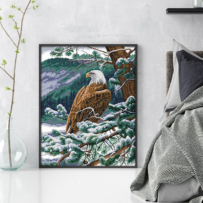 Eagle Looking Out - 14CT Stamped Cross Stitch 44*52CM(Joy Sunday)