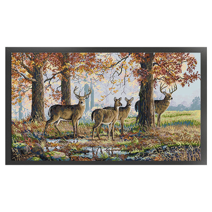 Under Oak Tree - 14CT Stamped Cross Stitch 77*44CM(Joy Sunday)