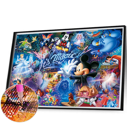 Mickey'S Fantasy Magic - Full Square Drill Diamond Painting 80*50CM