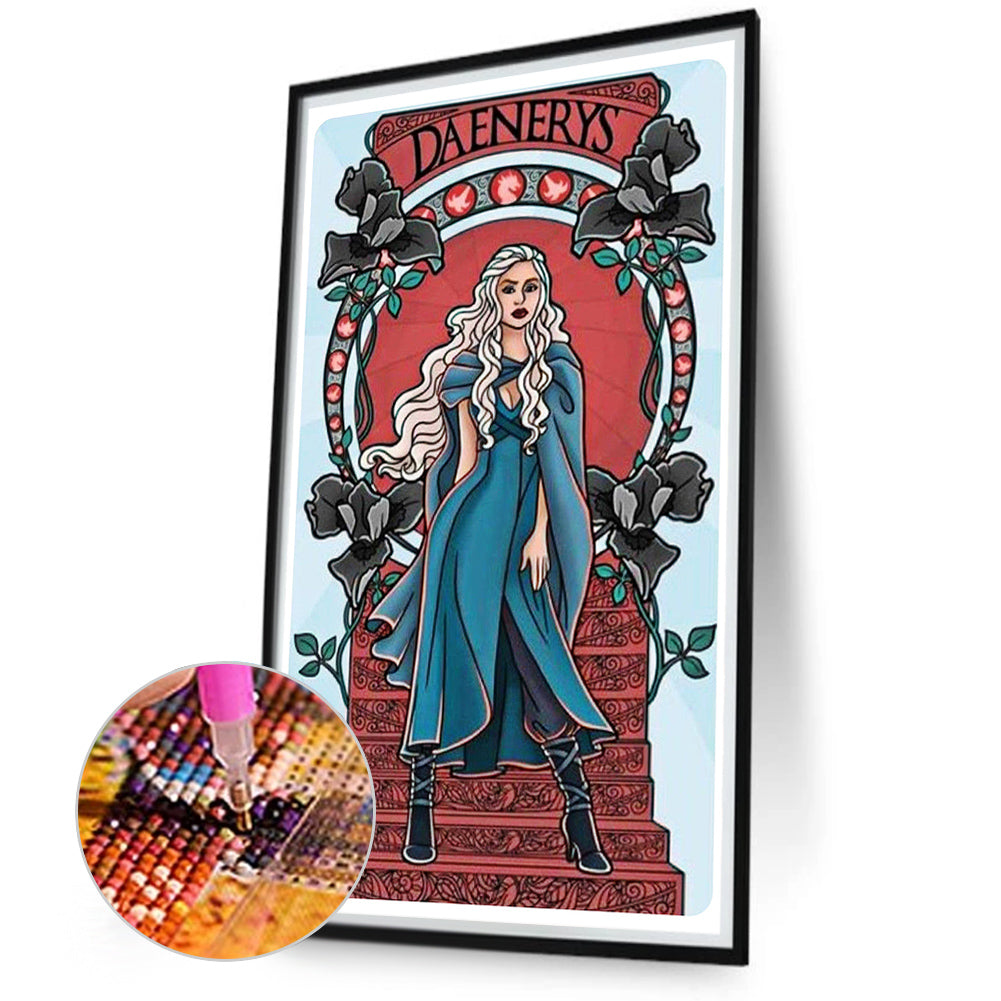 Ladder Queen - Full Round Drill Diamond Painting 40*70CM