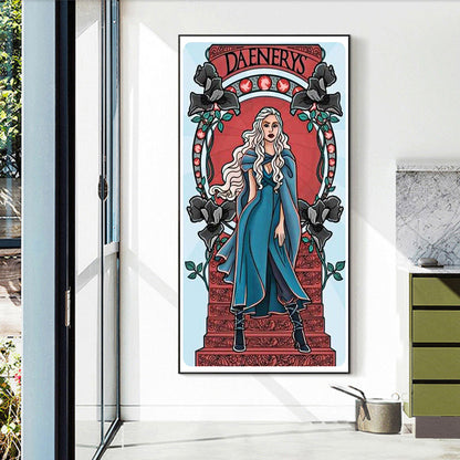 Ladder Queen - Full Round Drill Diamond Painting 40*70CM