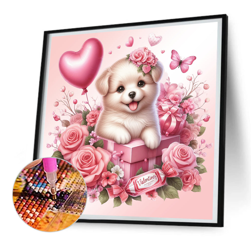 Love Rose Elephant - Full Round Drill Diamond Painting 30*30CM