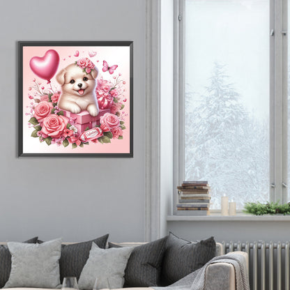 Love Rose Elephant - Full Round Drill Diamond Painting 30*30CM