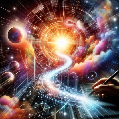 Cosmic Galaxy - Full Round Drill Diamond Painting 30*30CM