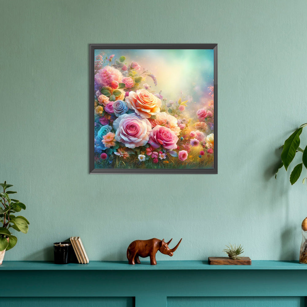 Roses - Full Round Drill Diamond Painting 30*30CM