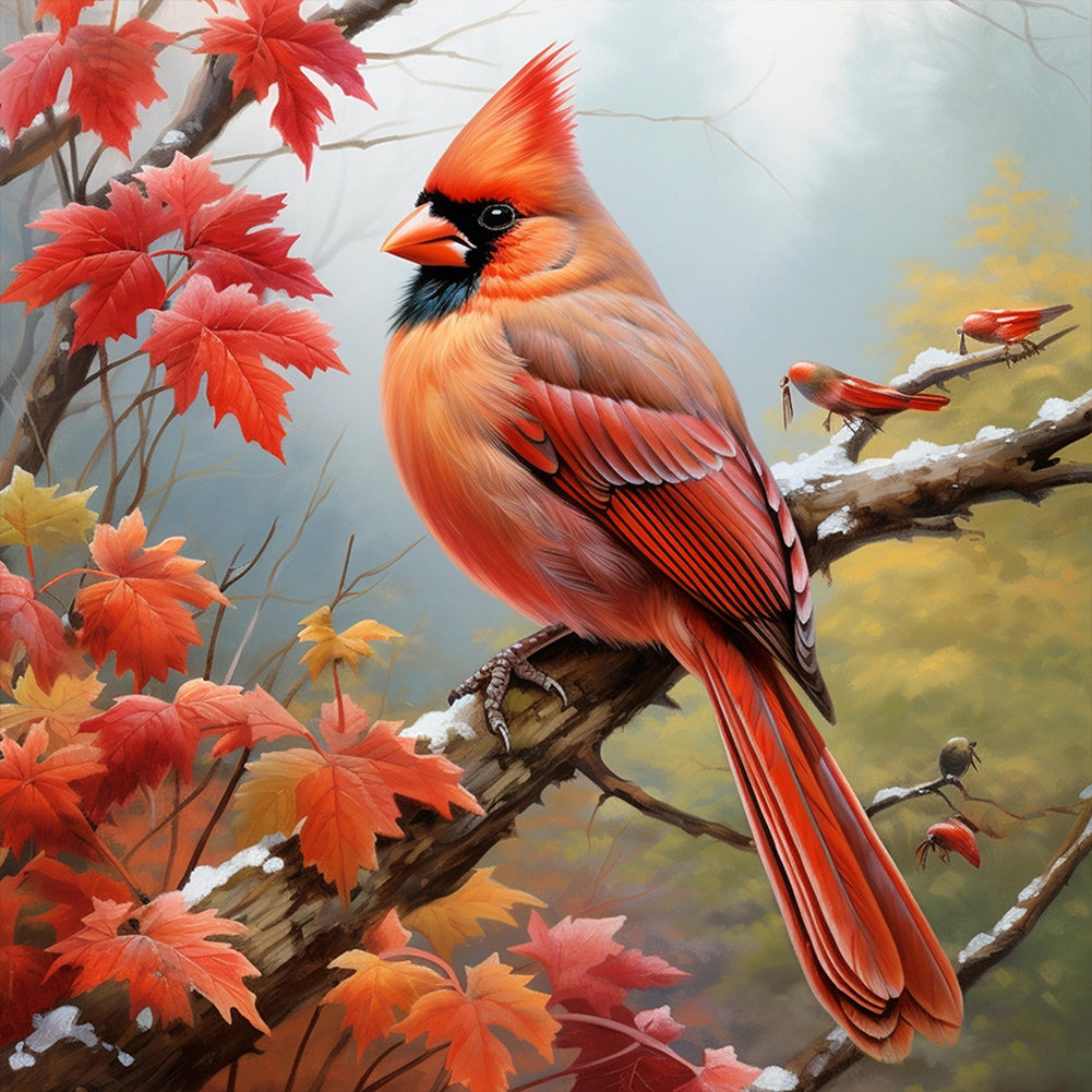Cardinal - Full Round Drill Diamond Painting 30*30CM