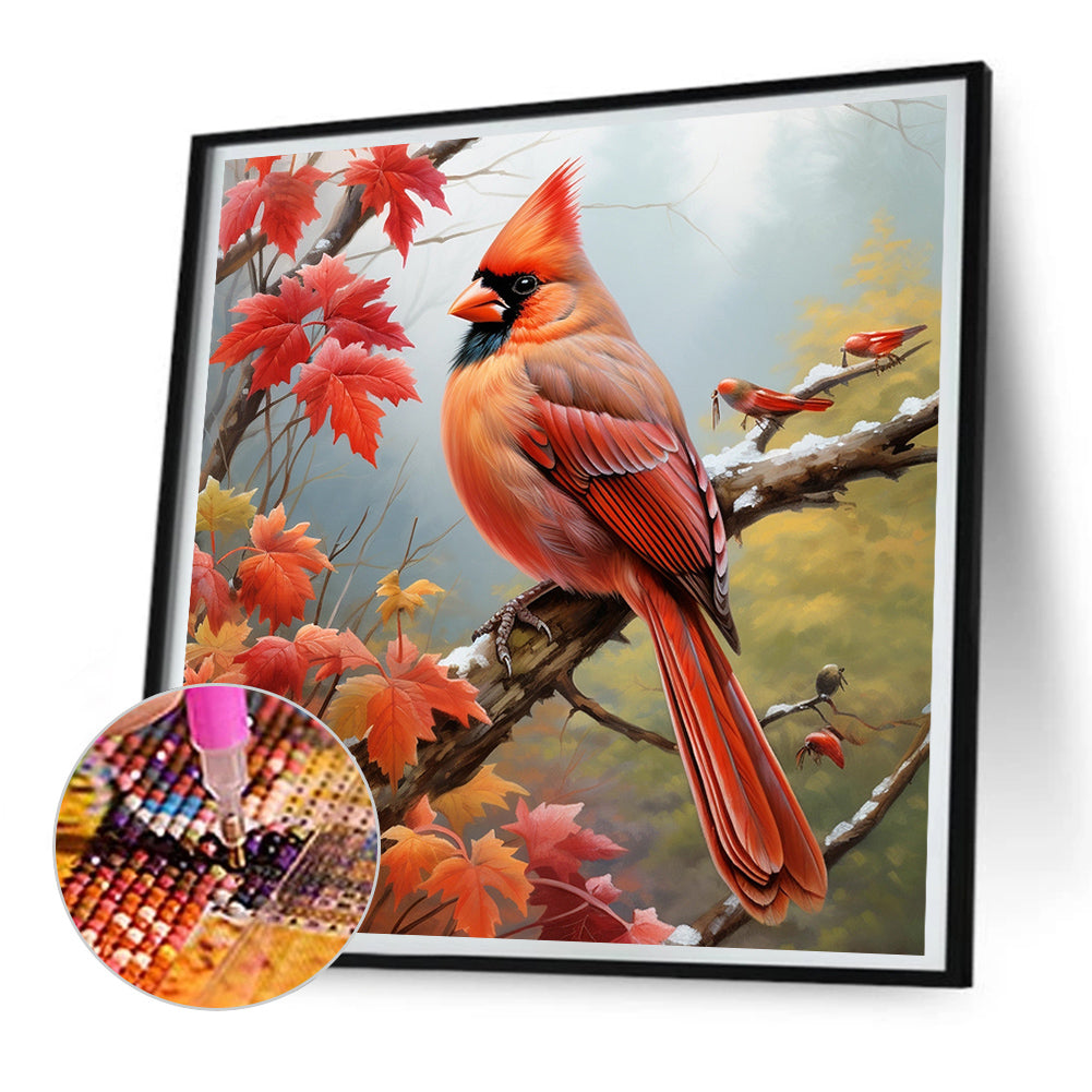 Cardinal - Full Round Drill Diamond Painting 30*30CM