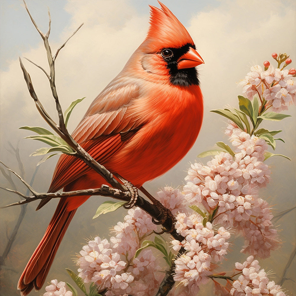 Cardinal - Full Round Drill Diamond Painting 30*30CM