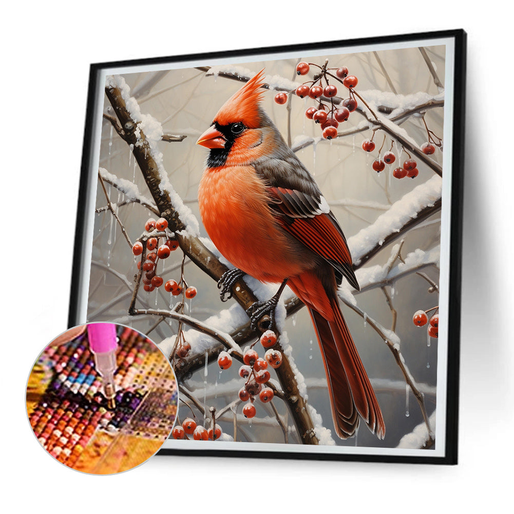 Cardinal - Full Round Drill Diamond Painting 30*30CM