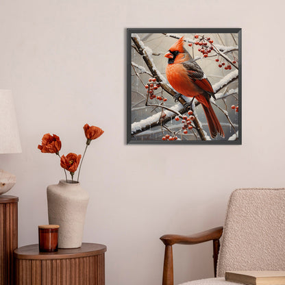 Cardinal - Full Round Drill Diamond Painting 30*30CM