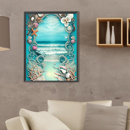 Beach Shells - Full Square Drill Diamond Painting 30*40CM