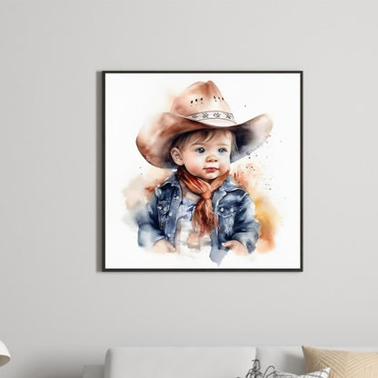 Western Cowboy Doll - Full Round Drill Diamond Painting 30*30CM