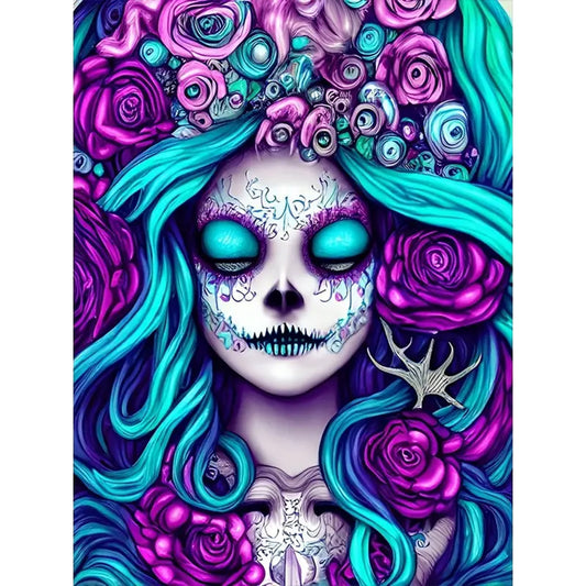 Undead Lady - Full Round Drill Diamond Painting 30*40CM