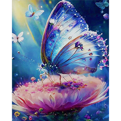 Fantasy Butterfly - 11CT Stamped Cross Stitch 40*50CM