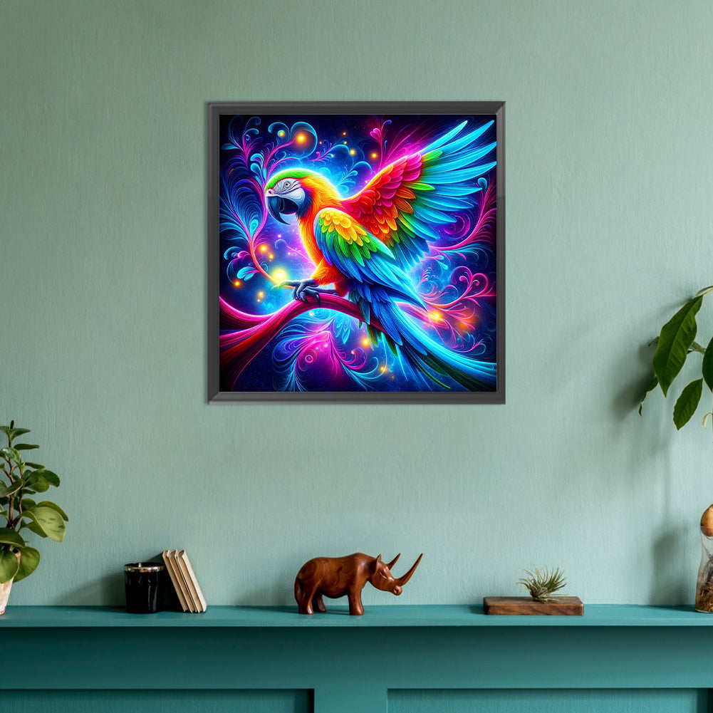 Ambiance Parrot - Full Round Drill Diamond Painting 30*30CM