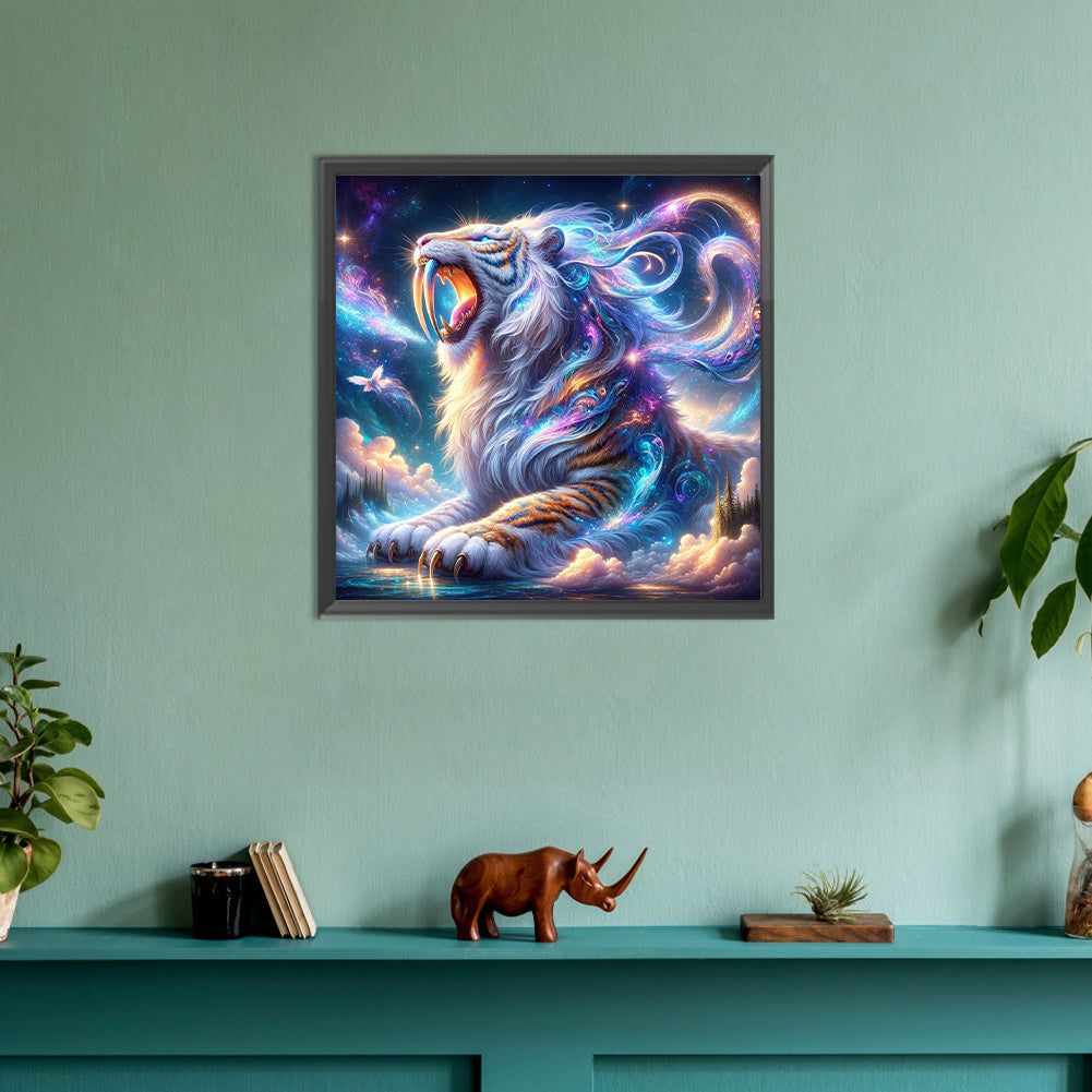 Atmosphere Cloud Tiger - Full Round Drill Diamond Painting 30*30CM