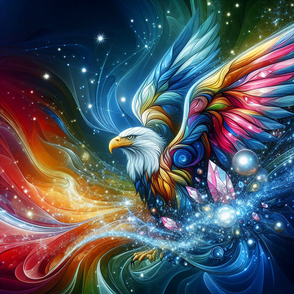 Atmosphere Color Eagle - Full Round Drill Diamond Painting 30*30CM