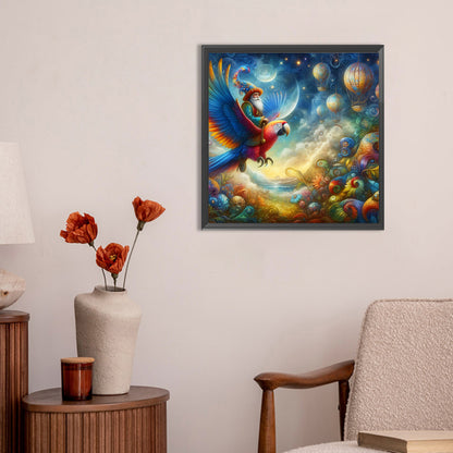 Ambiance Macaw - Full Round Drill Diamond Painting 30*30CM