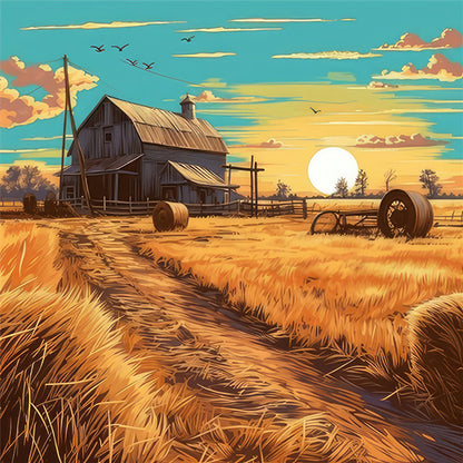 Farm Life - Full Square Drill Diamond Painting 40*40CM