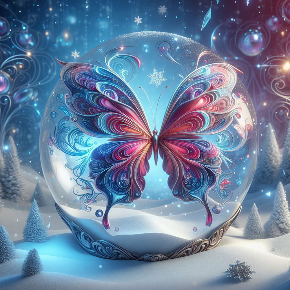 Fantasy Butterfly - Full Round Drill Diamond Painting 30*30CM