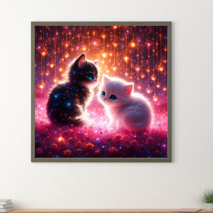 Kitten - Full Round Drill Diamond Painting 30*30CM
