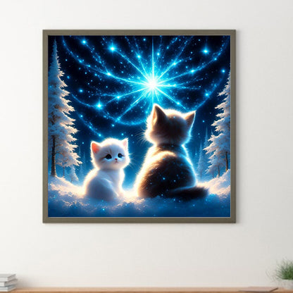 Kitten - Full Round Drill Diamond Painting 30*30CM